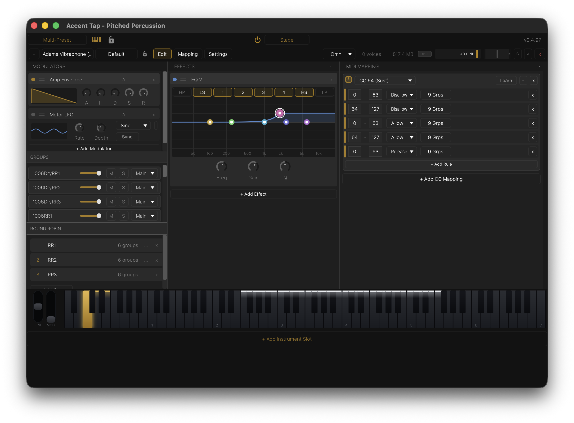 Edit tab